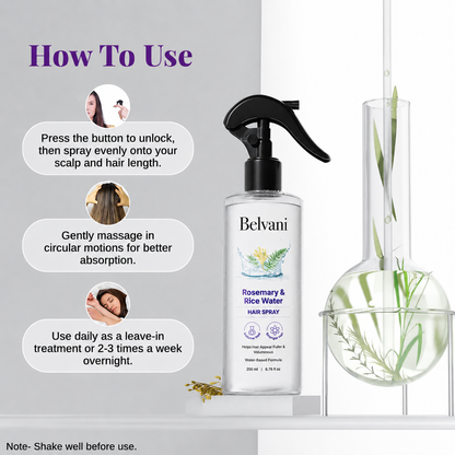 Rosemary & Rice Water Hair Growth Spray